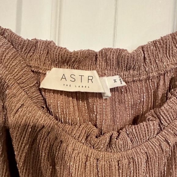 Aster Cinched Plisse Top In Blush - Picture 4 of 4